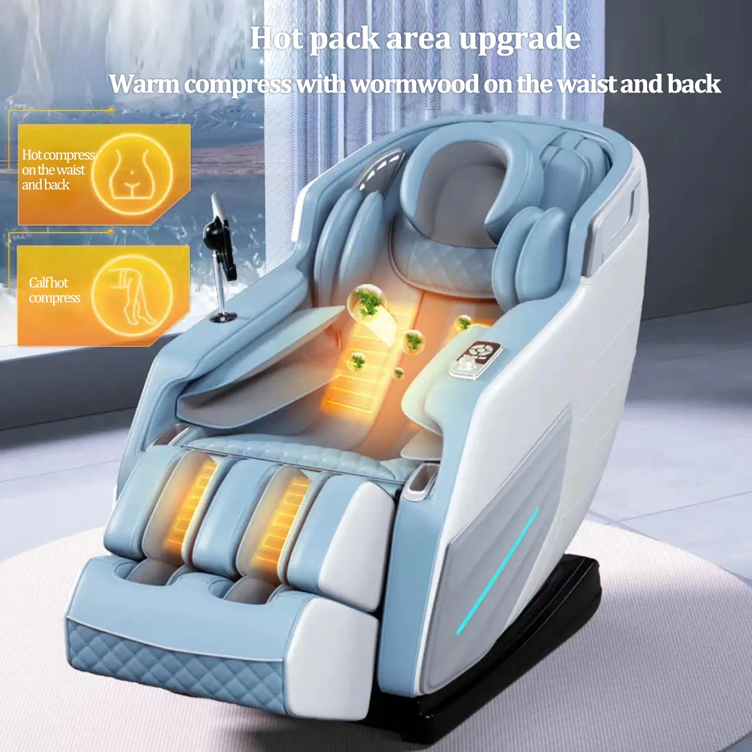 3 Year Warranty UKLife 4D SL-Track Full Body Air Bag Zero Gravity Luxury Electric Massager Chairs For Office Massage Sofa 3