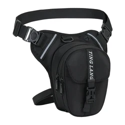 Versatile Motorcycle Drop Leg Bag - Large Capacity Riding and Travel Gear Bag (Black)