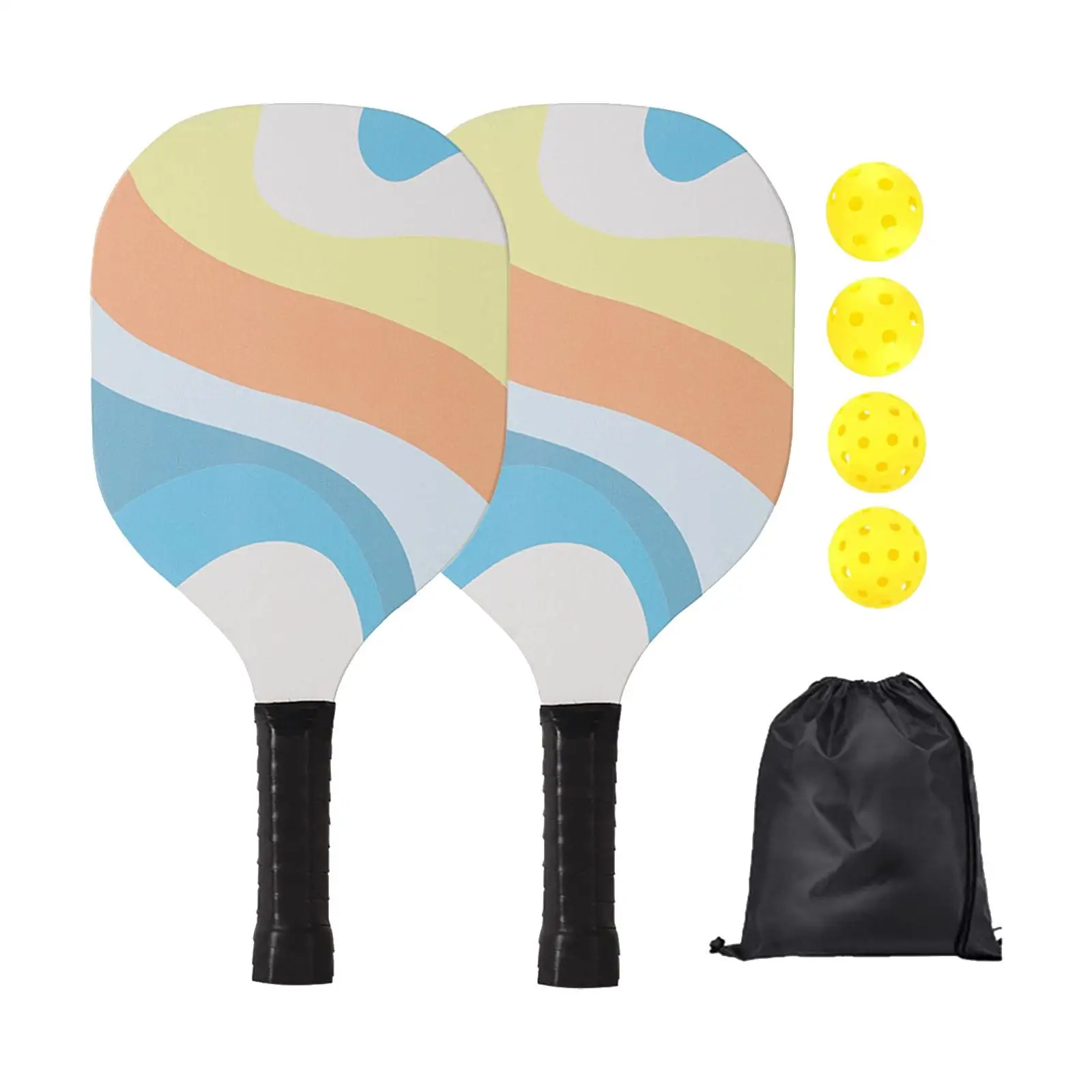 

Набор ракеток для пиклебола с 2 ракетками, 4 ракетки для пиклебола, аксессуары для спорта, парки, спортзала, для использования в помещении и на улице, для взрослых и детей