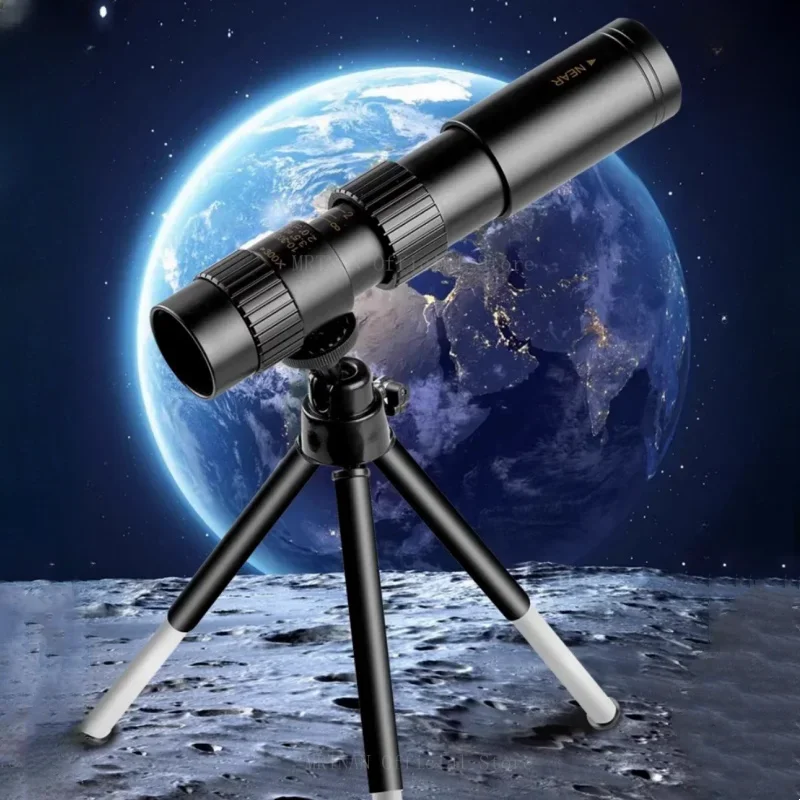 

Монокулярный телескоп 10-300X40, полностью стальной портативный мощный бинокль, HD зум, фотосессия, функция ночного видения для кемпинга
