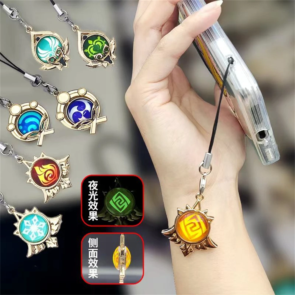 Olho de Deus Porta-Chaveiro para Homens, Rotativo 360 °, Dupla Face,  Impacto no Jogo, 7 Elementos, Chaveiro Luminoso, Anime Chaveiro, Presente -  AliExpress