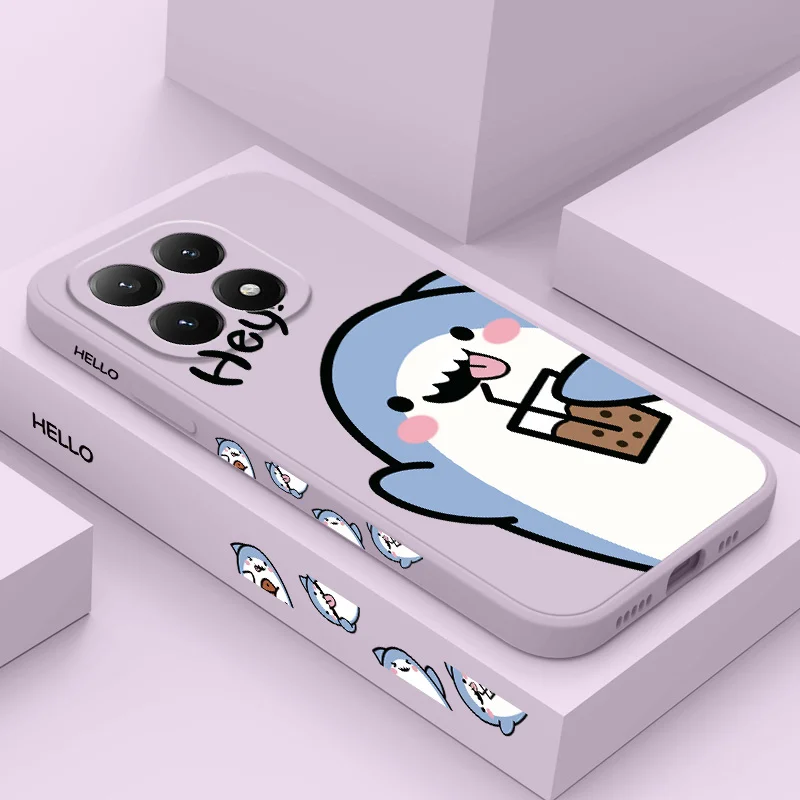Adorable Shark Silicone Phone Case Cover