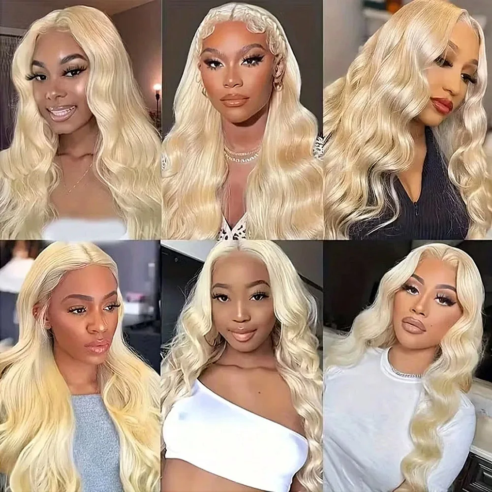 13x6 613 Lace Front Wig Human Hair 13x4 Blonde Lace Front Wigs Human Hair 250% Density Body Wave 613 Frontal Wig Pre Plucked