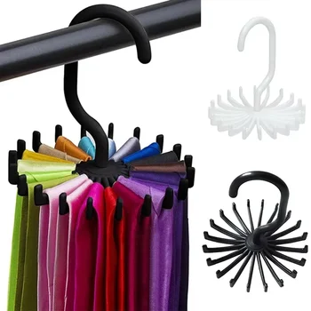 Cravatta girevole a 360 gradi Organizzatore per sciarpe Appendiabiti per sciarpe in seta Portaoggetti multifunzionale Porta cintura Accessori Nuovo 1
