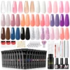 COSCELIA 10ml Nail Extension Gel Set Clear Nude Quick Nail Prolong Acrylic Crystal Extend Mold Nail Art Construction Gel Varnish 1