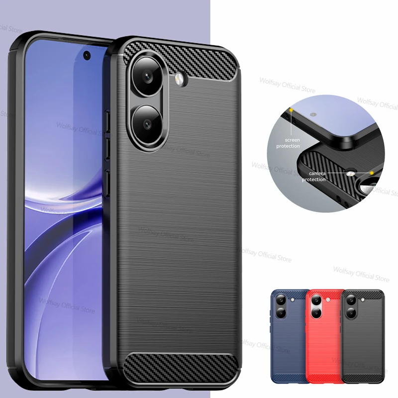 Shockproof Anti-Slip Silicone Phone Cover with Brushed TPU Bumper