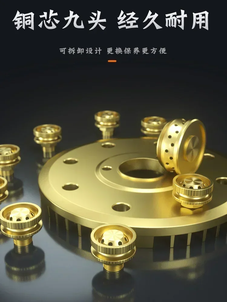 Double Nine Cavity Windshield Gas Cooktop
