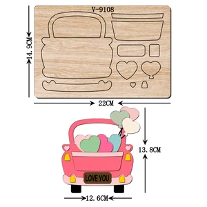 New Love, cars Wooden Dies Cutting Dies Scrapbooking /Multiple Sizes /V-9108