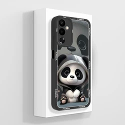 Cute Panda Camera Protection Soft Silicone Phone Case for Tecno Pova 4 Pro (TYB371)