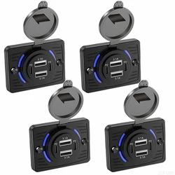 High - Power 4 - Port USB Wall Charger with Quick Charge and Type - C Fast Charging (2PD - 2USB - 4Pack)