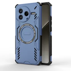 Advanced Heat Dissipation Phone Case with Lens Protection and Magnetic Wireless Charging Capability for Poco F7 Ultra (Blue)