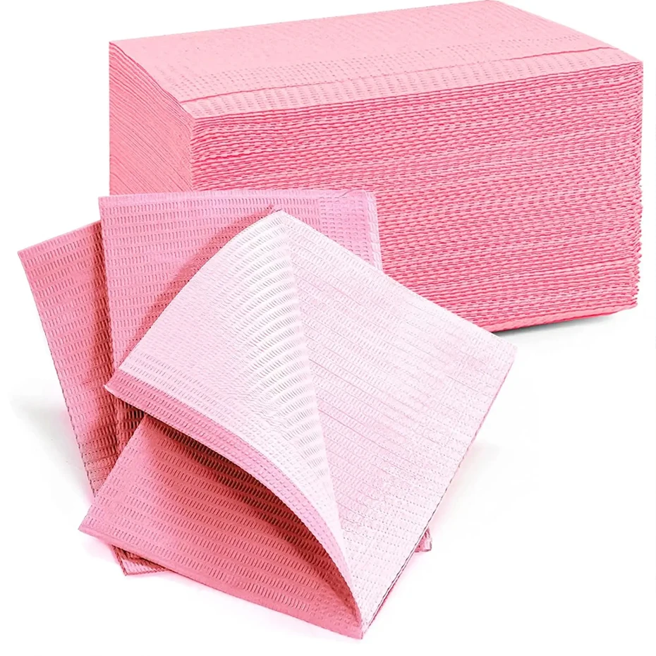 20pcs/lot Pink Nail Art Table Mat Disposable Tattoo Clean Pad for Nails Waterproof Tablecloths Manicure Tools Tattoo Accessories