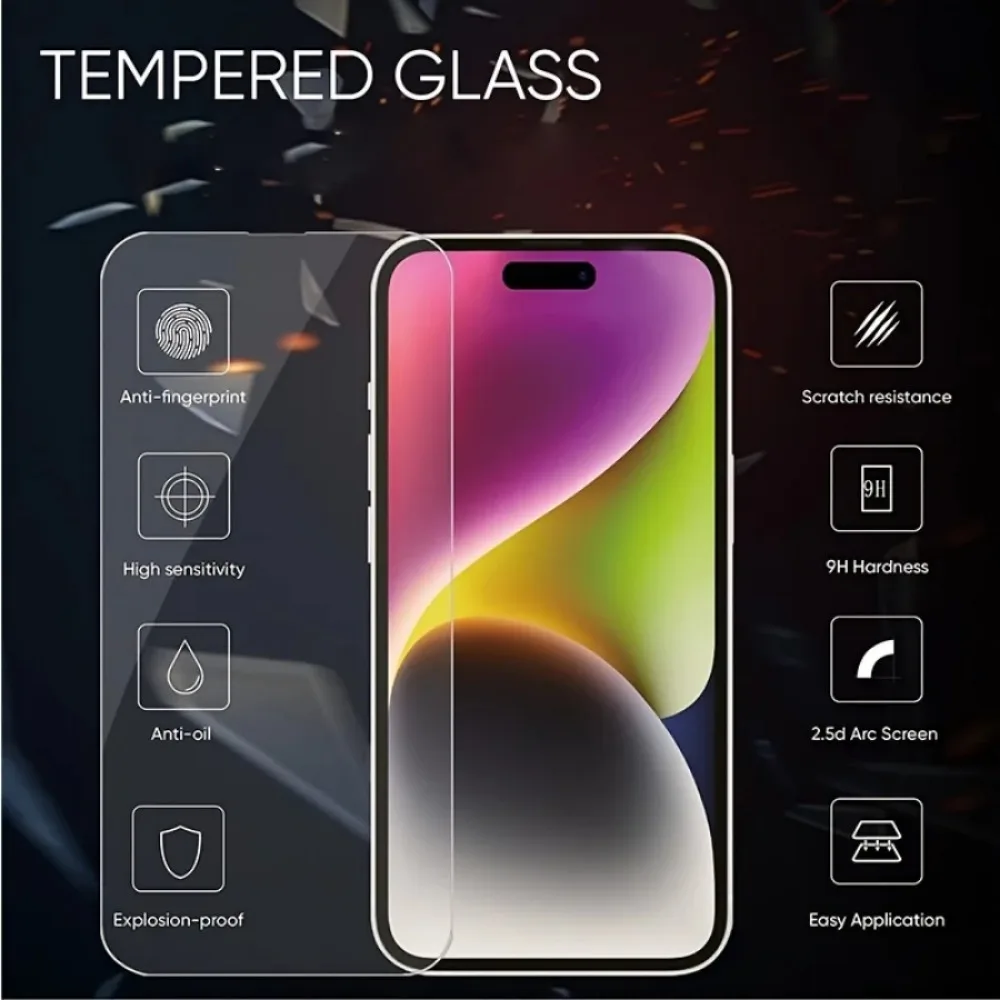 Premium 5-Pack Full Coverage 9H Tempered Glass Screen Protectors