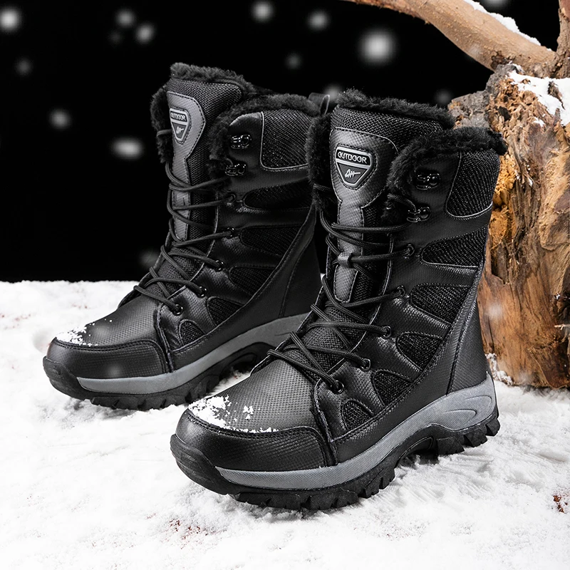 

Boots Waterproof Winter Shoes Male Snow Boots Platform Keep Warm Ankle Boots Women's Boots Platform Plus High Boots Man Shoes