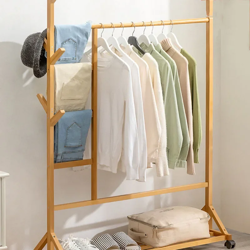 

Wooden Boutique Coat Stand Floor Pants Bag Cheap Hotel Clothes Hanger Garden Shoe Shelf Towel Hook Rack Room Furniture
