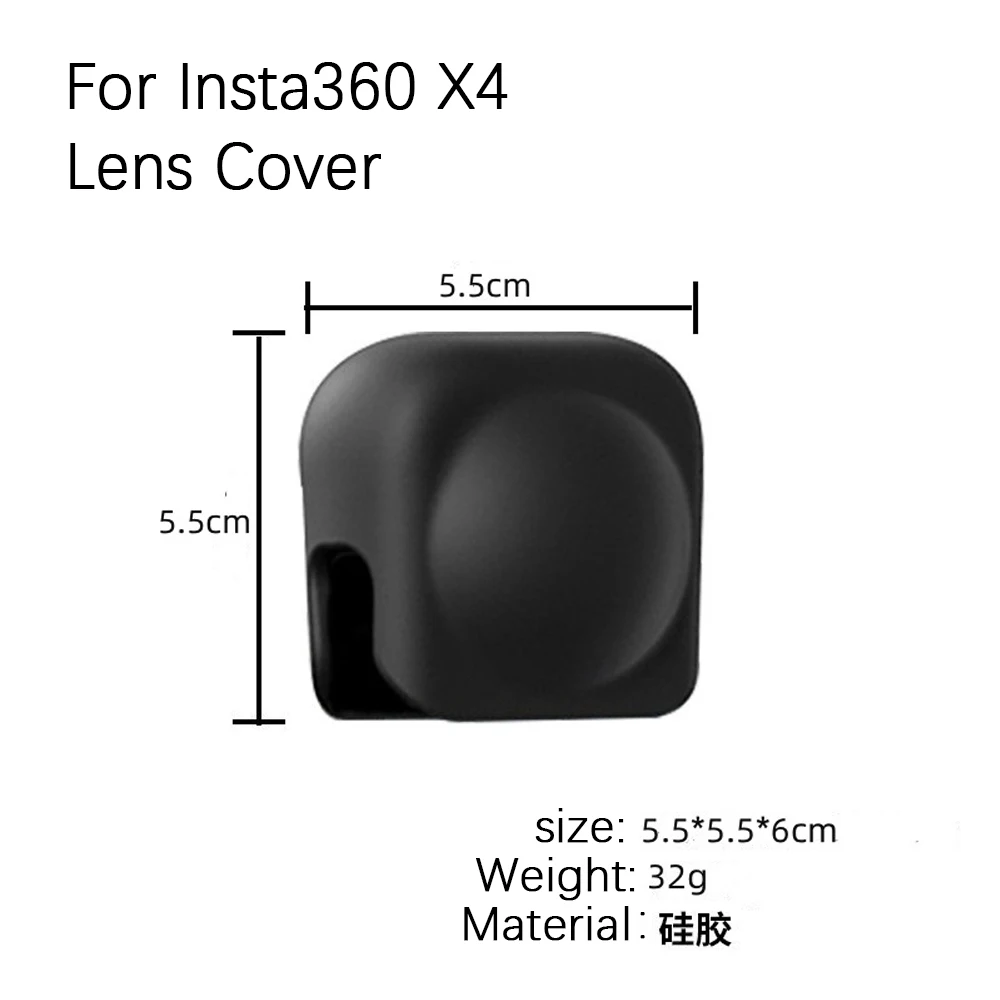 Insta360 용 카메라 렌즈 캡 Insta360 X4 액세서리 용 스포츠 카메라 스크린 커버 용 X4 실리콘 보호 렌즈 커버