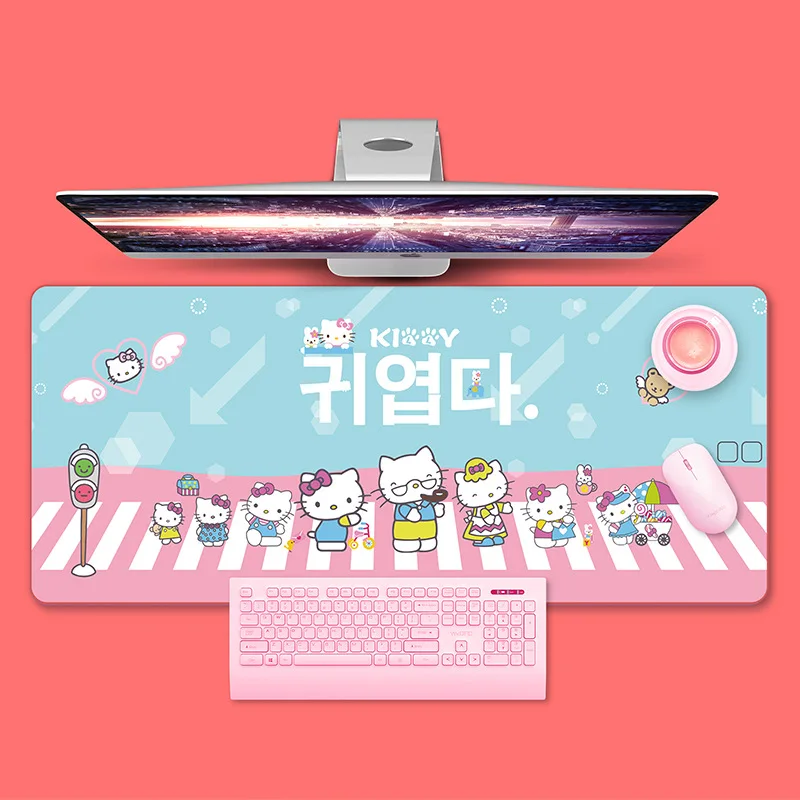 

Mouse Pad Large Large Size Rubber Table Pad Mouse Pad Non-Slip Keyboard Pad Cartoon Game Desk Pad Computer Accessories