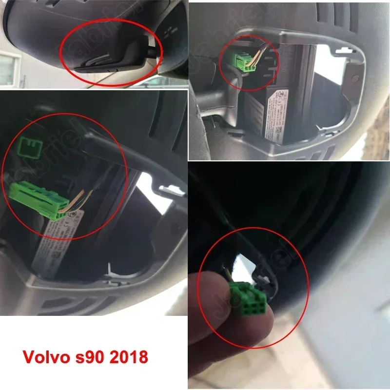 자동차 DVR 대시 캠 플러그 앤 플레이 전원 케이블, 볼보 XC60 XC90 XC40 S60 S80 S90 V60 V90 V70 V40, Geely Monjaro Tugella KX11 용