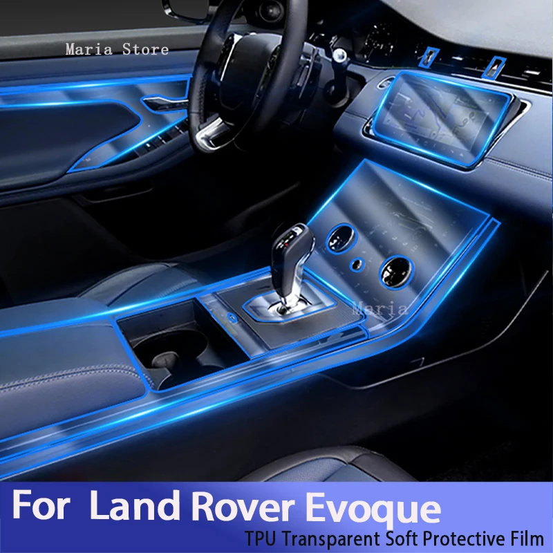 

For Land Rover Evoque2020-2022Car Interior Center Console Transparent TPUProtective Film Anti-scratch Repair Sticker Accessories