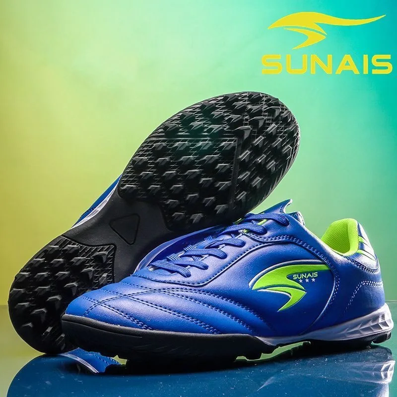 

Hot Sale Sport Soccer Shoes Men Women Black Blue Football Turf Shoes Couples Anti Slip Trainers Boy Indoor Sport Shoe