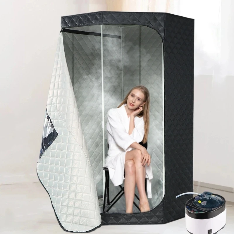 Full Size New Steam Sauna Heating 1600W 4L Portable Box Ease Insomnia Stainless Steel Pipe Support AU UK US EU Plug 5