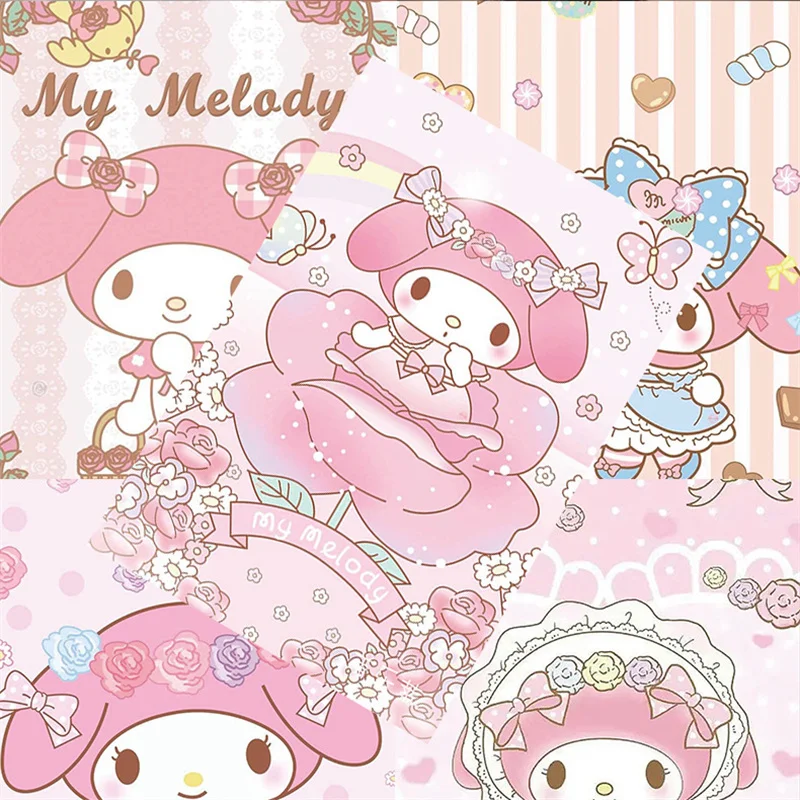 Sanrio Kuromi My Melody Sweet Piano Letter Set Sticker / Made in Japan 2021