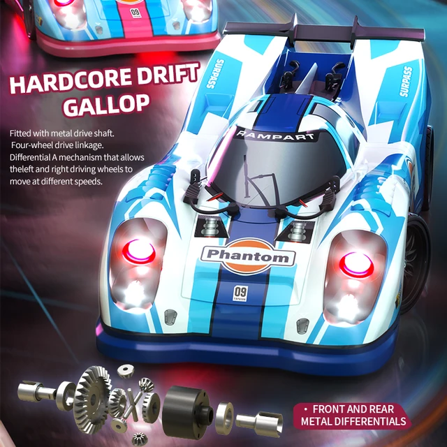 1:16 RC Car 2.4G Drift Racing 4WD 70km/h High Speed Brushless Remote Control Vehicle Competitive Supercar Off Road Racing Toys 6