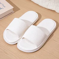 White Thick Platform Cloud Slippers Women Lightweight Soft Sole EVA Home Slides Woman Summer Comfort Non Slip Beach Flip Flops 1