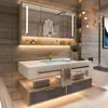 Bathroom Vanity with Sink - Floating Bathroom Vanity Includes Modern Metal Luxury Style,Wall Mouted Cabinet with Towel Hanging 1