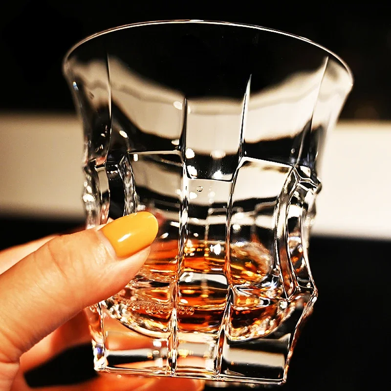 Household Bohemia Crystal Whiskey Glass Red Wine Cups Beer Cup Wine Bottle Set for Bar Tool Barware Glass Crystal Water Cup