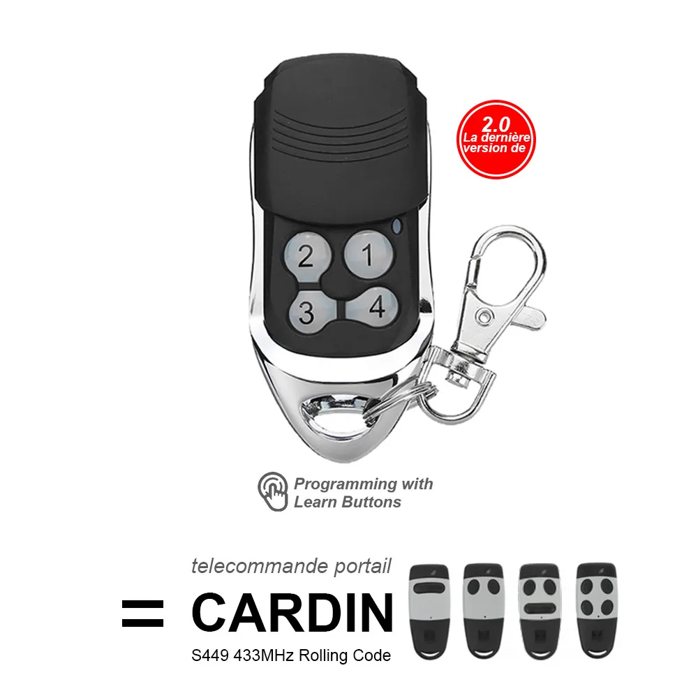

For CARDIN S449 QZ2 QZ4 Remote Control Rolling Code 433.92Mhz S449-QZ2 TXQ449100 TXQ449200 TXQ449300 TXQ449400 Garage Swing Gate