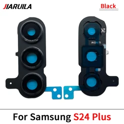 Premium Rear Camera Glass Lens Cover with Frame Holder Replacement (S24 Plus)