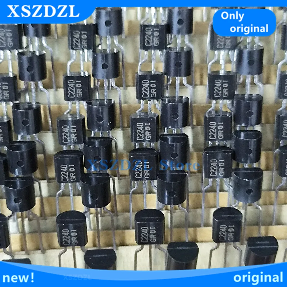 10pair/20pair 2SA970-GR 2SC2240-GR Transistor A970 C2240 TO-92 Copper foot 2SA970 2SC2240 Laser word Taping New