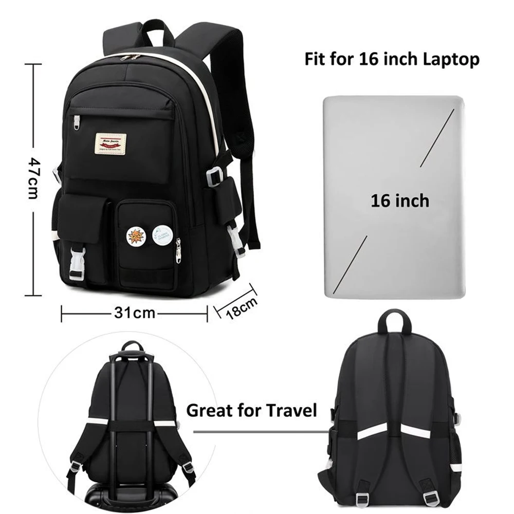 Xiaomi Travel Lightweight Bag Laptop Backpacks Multi-pockets Large Capacity Backpack for Female High School and College Students