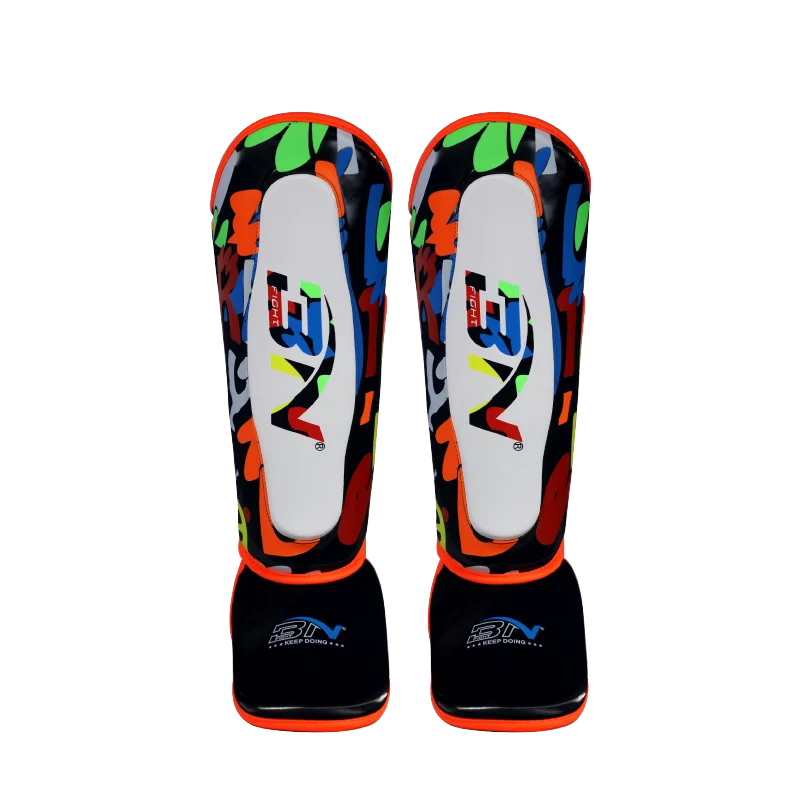 BN 3-11Y Kids Ankle Support Leg Leggings Boxing Shin Guards MMA Muay Thai Karate Kickboxing Legs Protector Training Equipment EO kickboxing shin guards kickboxing leg guards