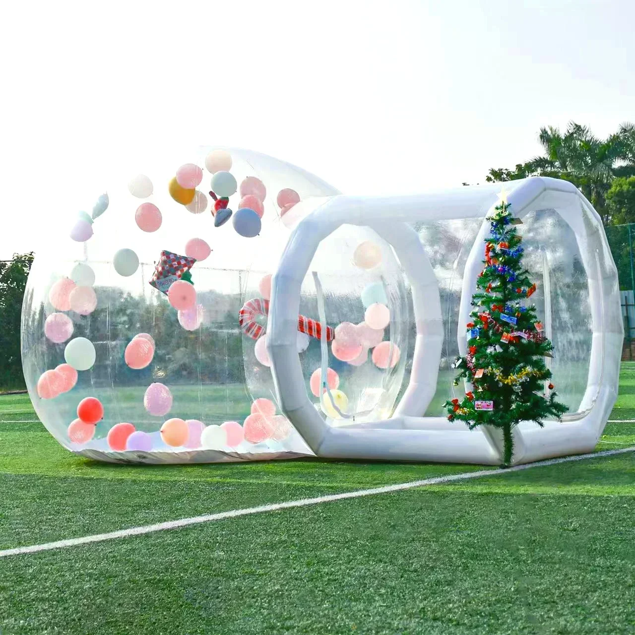 Inflatable Bubble House,Commercial Grade PVC Clear Bubble House with Air Pump and Blower,Bubble Tent for Family & Birthday Party