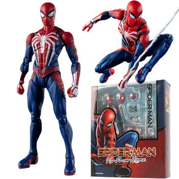 SHFiguarts Spider Man Figuarts PS4 Game Version SHF Peter Parker Simple style Heroic action Action Figure Model Toys Gift