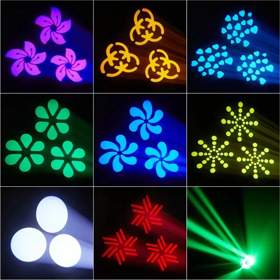 Disco Light LED 150w Colorful Trigeminal Pattern  Bee's Eye Moving Head Light DM