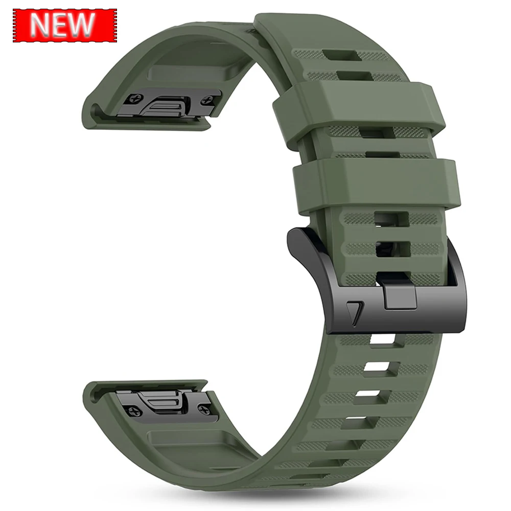 Versatile Quick Release Nylon+Silicone Strap, 22mm/26mm