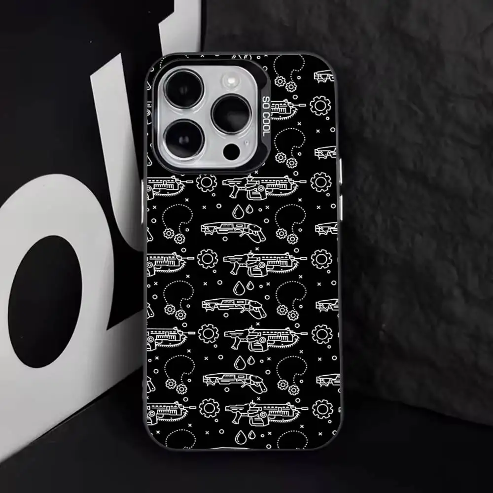 Black Matte Shockproof Gamer Phone Case
