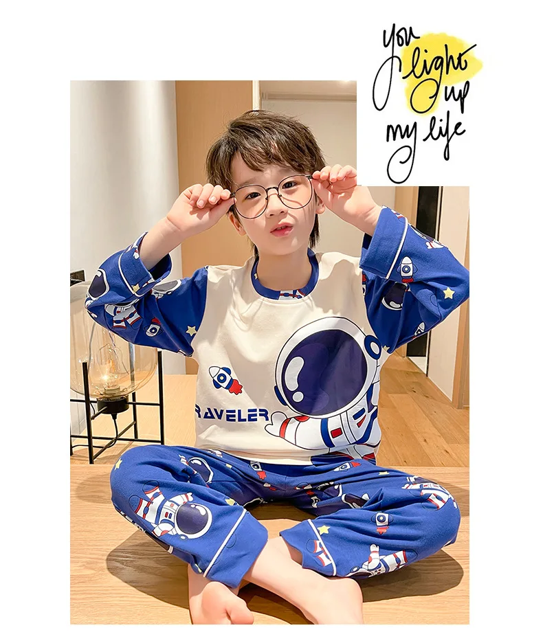 Loungewear Spiderman Boy Children's Pajamas Sets for Children Men's Boy's Pajama Sleepwear Robe Clothing Mother Kids