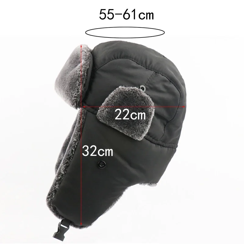 Russische Ushanka Hoed Sovjet Badge Ushanka Mannen Winter Bomber Hoeden Piloot Oorklep Leger Trapper Trooper Hoed Rusland Sneeuw Cap-Soviet_Gray Russische Ushanka Hoed Sovjet Badge Ushanka Mannen Winter Bomber Hoeden Piloot Oorklep Leger Trapper Trooper Hoed Rusland Sneeuw Cap-Soviet_Gray