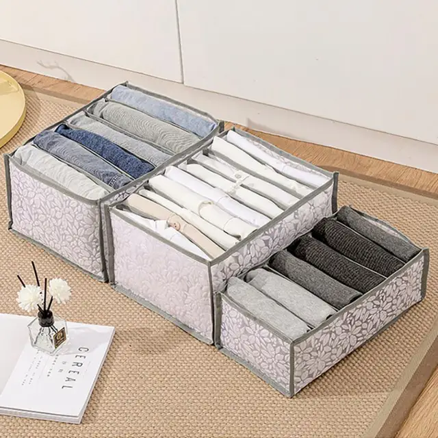 Szekrény Tároló Doboz Fiók Nadrág Fehérnemű Melltartó Bugyi Jeansr Ruházati Szervezet Rendszer Szervező Otthon - Image 3
