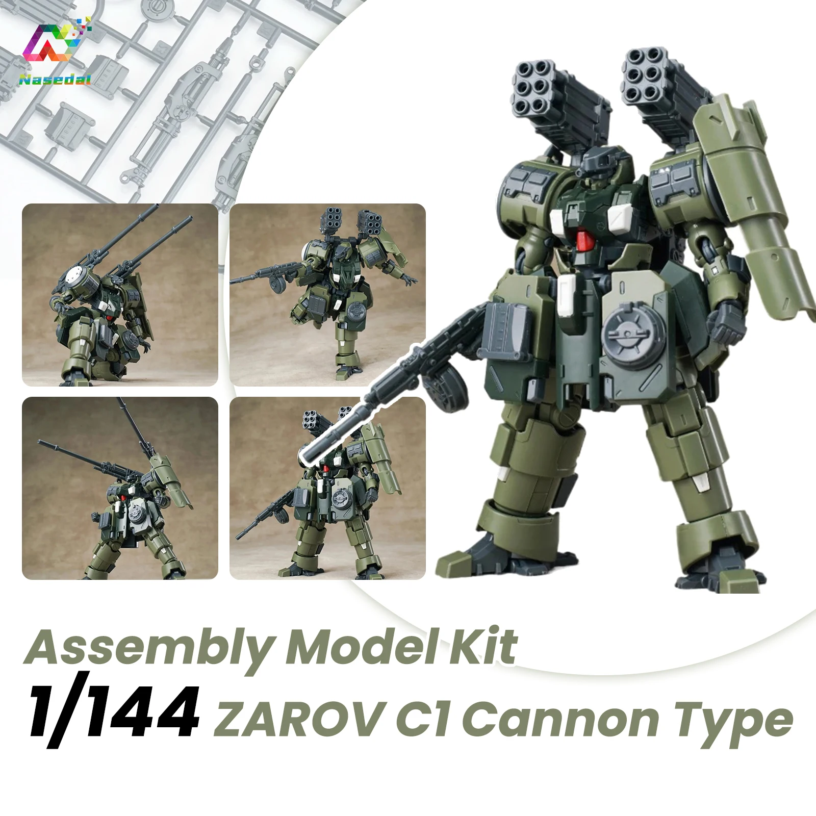 Sheik Mainland Super Cavalry ZAROV Cannon 1/144 Scale Assembled Action Figure Collection Gift