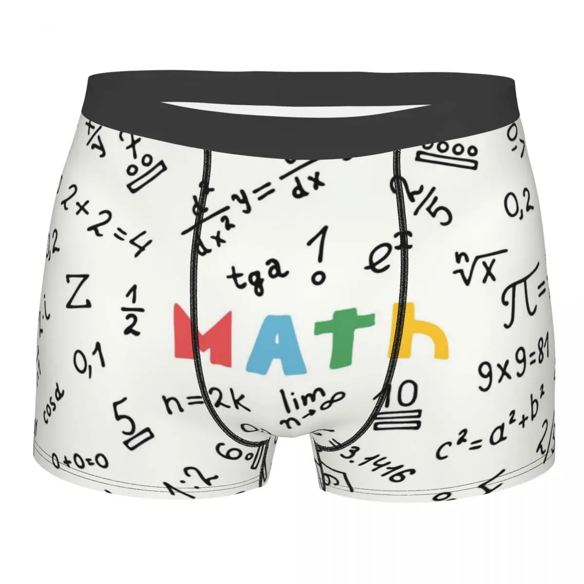 

Math Equations Men Underwear Boxer Briefs Shorts Panties Novelty Soft Underpants for Homme S-XXL