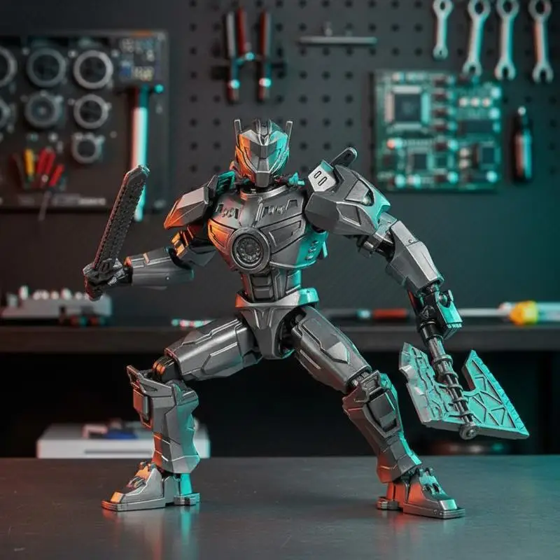 Multi Color Mecha Action Figure Movable Joints Independent Skeleton Suitable for Collection & Play Toy for Boys - 5