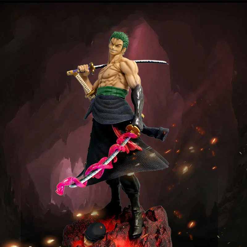 

73cm One Piece Anime Figure Limited Roronoa Zoro Oversized Statue Gk Straw Hat Pirates Action Figure PVC Model Doll Gift Toys
