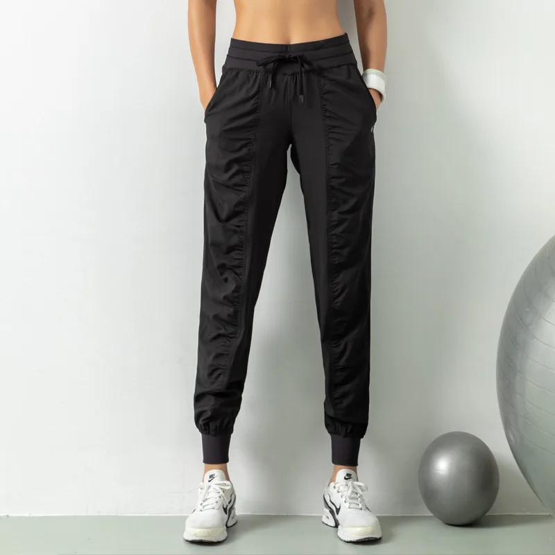 Running Pants WOMEN'S Wrinkle Slimming Fitness Loose Fitting Leggings Casual Quick Drying Harlan Thin