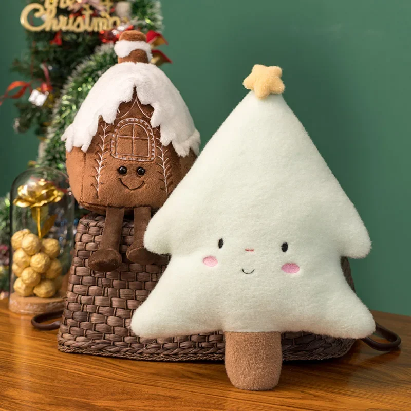 Peluche Cojín Decorativo De Hombre De Jengibre Para Navidad - 38 Cm, Relleno Suave, Ideal Para Sofá Y Decoración Festiva