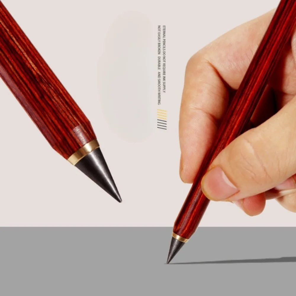 2 Pcs Pen+5 Pcs Nib Writing Tools HB Unlimited Writing Pencil Ink Writing Eternal Pencil Smooth Writing Creative Sketching - 5